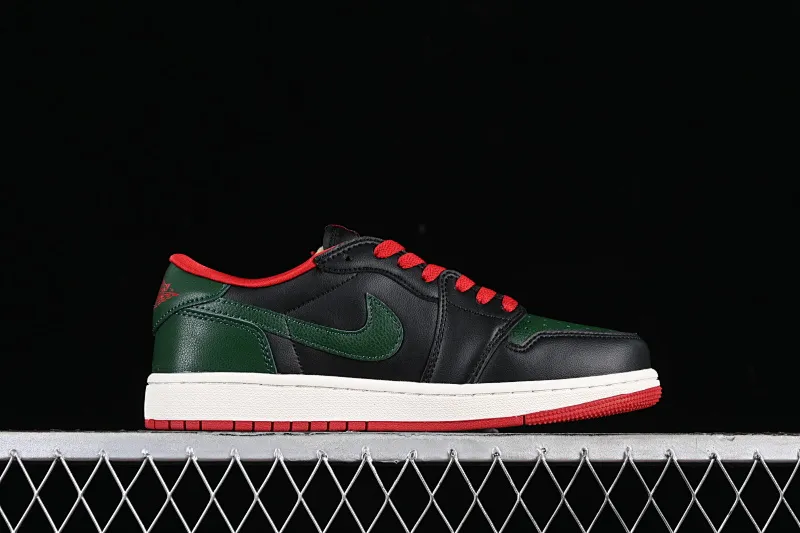 All categories Air Jordan Jordan series basketball shoes Air Jordan 1 Low Z version Air Jordan 1 Low AJ1 Joe 1 black and green color low-top cultural casual sneakers CZ0775-036